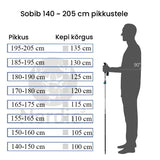 Teleskoop käimiskepid vedruga kaubadkoju.ee