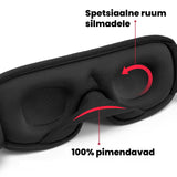 Mäluvahust 3D pimendavad silmaklapid magamiseks kaubadkoju.ee